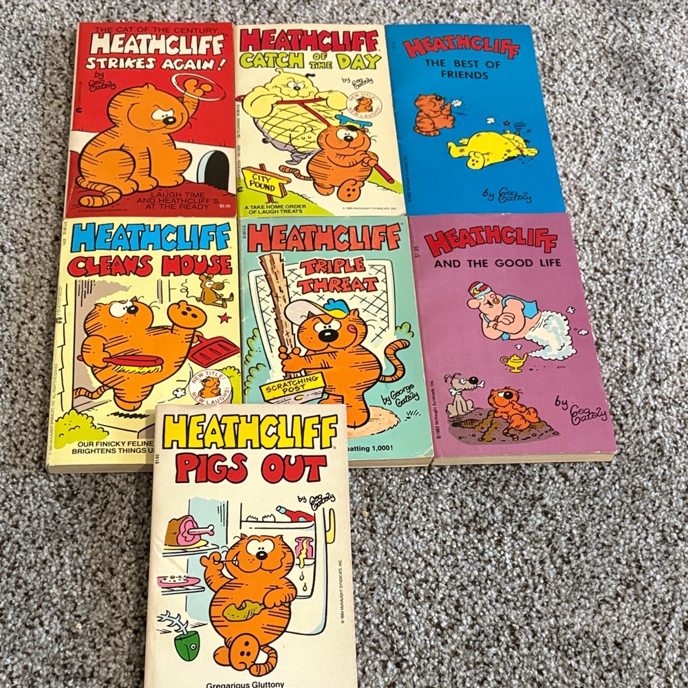 Heathcliff Comic Book Set for Kids - 7 Books!!